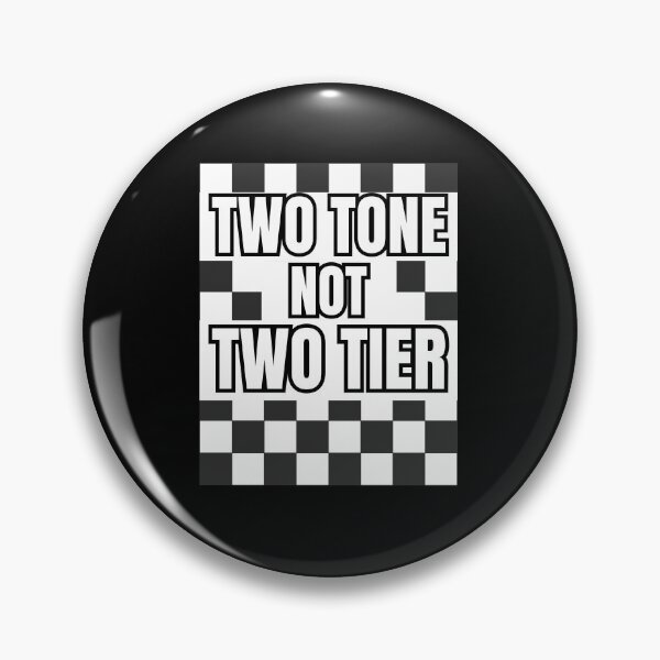 Item preview, Two Tone Not Two Tier – British Ska Checkerboard Design designed and sold by BigfeetLittlepaws.