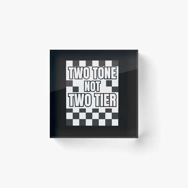 Item preview, Two Tone Not Two Tier – British Ska Checkerboard Design designed and sold by Britishdelights.