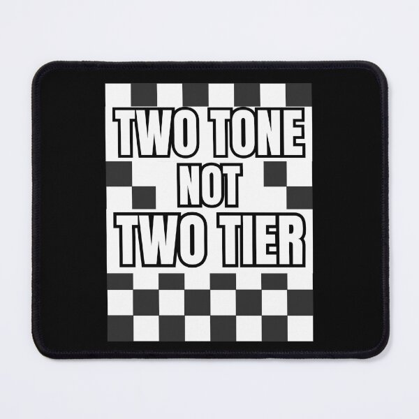 Item preview, Two Tone Not Two Tier – British Ska Checkerboard Design designed and sold by BigfeetLittlepaws.