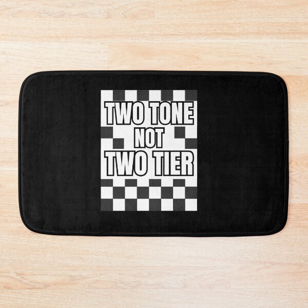 Item preview, Two Tone Not Two Tier – British Ska Checkerboard Design designed and sold by BigfeetLittlepaws.