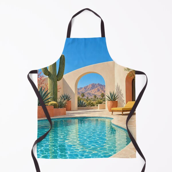 Item preview, Bright Mid-Century Desert Cactus Poolside designed and sold by Jaani-T.