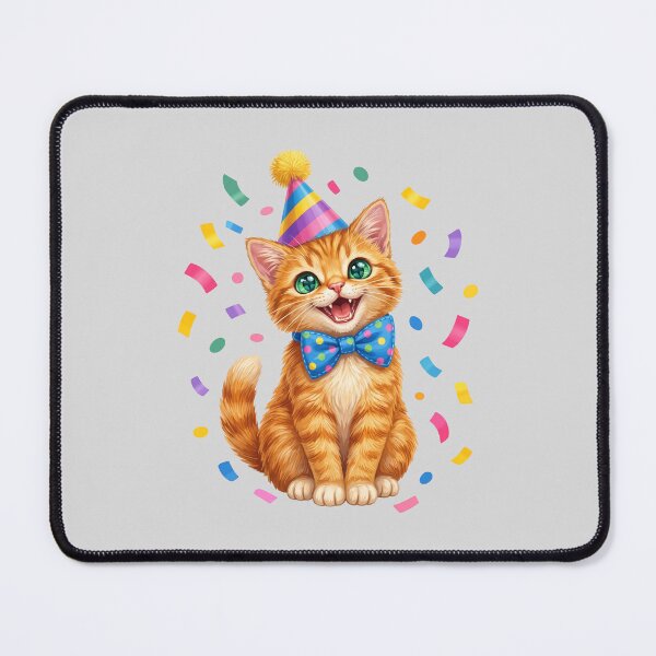 Item preview, Festive Orange Cat with Party Hat and Bow Tie designed and sold by hattie's.