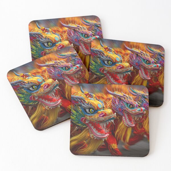Item preview, Vibrant Dragon Dance Celebration in Full Motion designed and sold by Artessie.