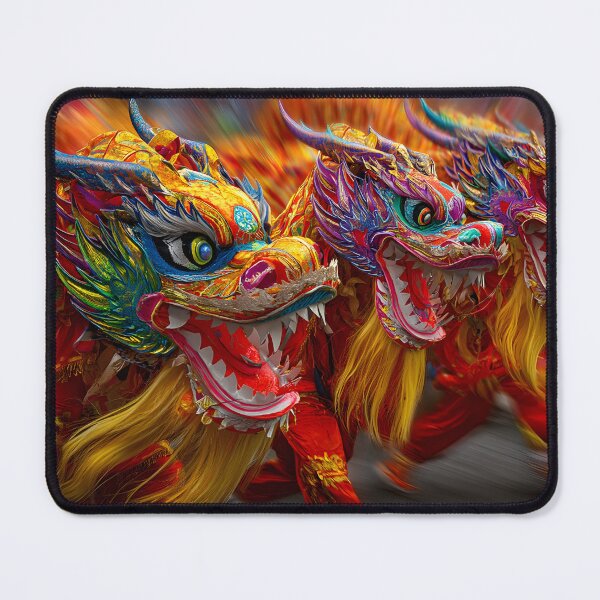 Item preview, Vibrant Dragon Dance Celebration in Full Motion designed and sold by Artessie.