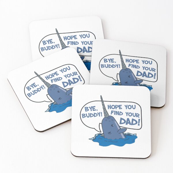 Item preview, Elf - Bye Buddy Hope You Find Your Dad Narwhal Quote designed and sold by 888HousePrintss.