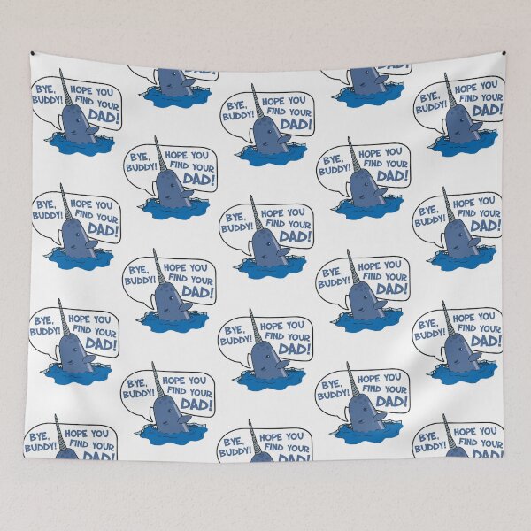 Item preview, Elf - Bye Buddy Hope You Find Your Dad Narwhal Quote designed and sold by 888HousePrintss.