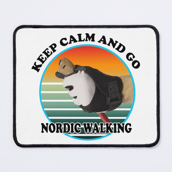 Item preview, Keep Calm and Go Nordic Walking - Funny Nordic Walking Poles T-Shirt – Perfect Gift for Hikers and Outdoor Fitness Lovers designed and sold by PERIferyART.