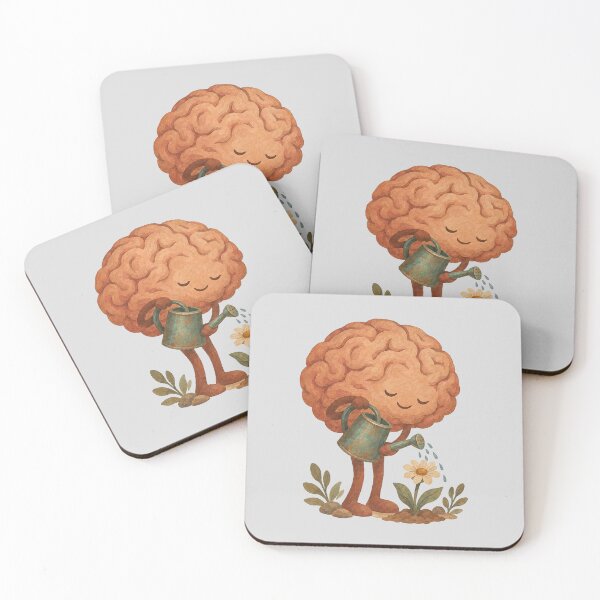 Item preview, Watering Can Brain Gardening with Wildflower designed and sold by hattie's.