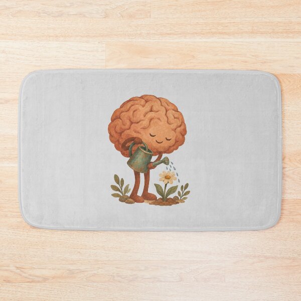 Item preview, Watering Can Brain Gardening with Wildflower designed and sold by hattie's.