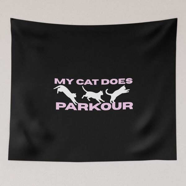 Item preview, My Cat Does Parkour – Funny Acrobatic Cat Design designed and sold by BigfeetLittlepaws.