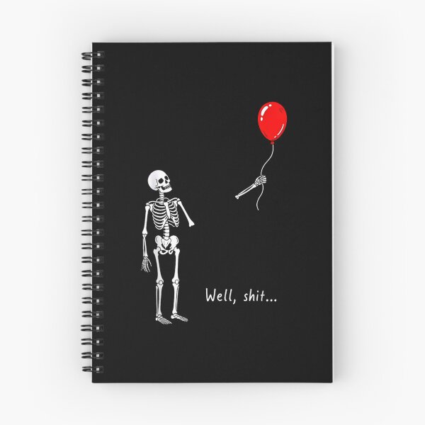 Item preview, Well Shit Funny Skeleton Chasing Pumpkin Balloon Halloween designed and sold by HPGAMERr.