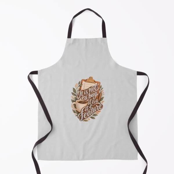Item preview, Coffee and Clipboard It Is Not a Bug Typography designed and sold by hattie's.