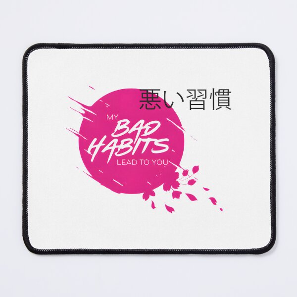 Item preview, Ed Sheeran Inspired Bad Habits Music Lyrics Design designed and sold by Lahoucine Chatiri.