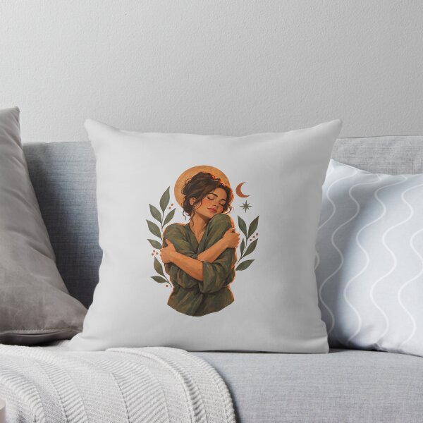Item preview, Woman Embracing Herself Under the Sun and Moon designed and sold by hattie's.