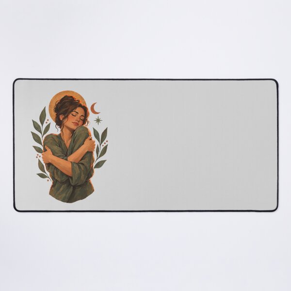 Item preview, Woman Embracing Herself Under the Sun and Moon designed and sold by hattie's.
