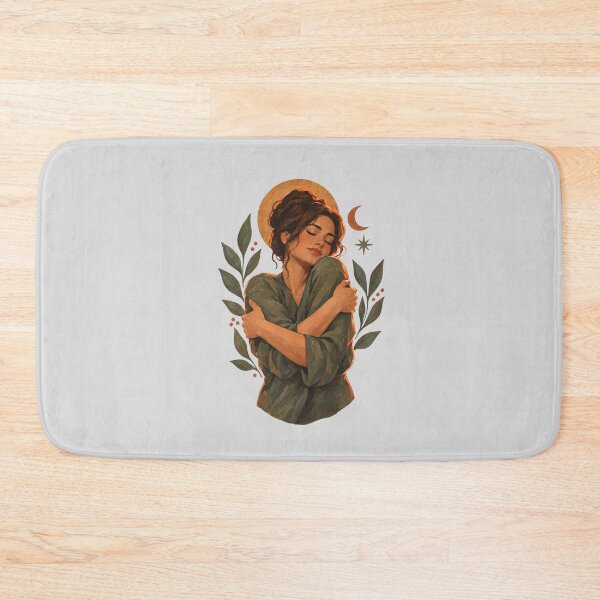 Item preview, Woman Embracing Herself Under the Sun and Moon designed and sold by hattie's.