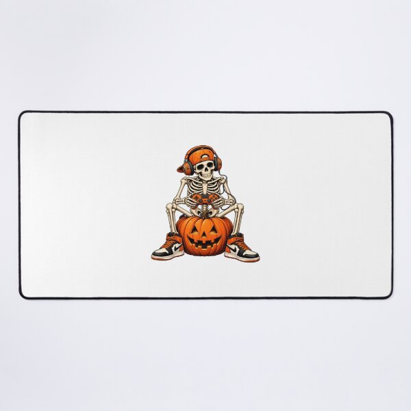 Item preview, Skeleton Gamer Halloween Pumpkin Sneaker Art designed and sold by OlyvieArt.