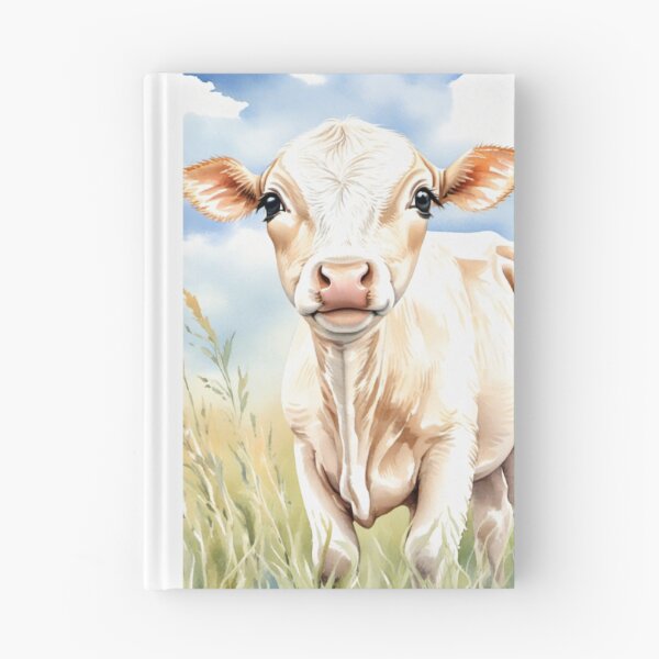 Item preview, Cute Watercolor Calf in Meadow Grass designed and sold by Hackl20.