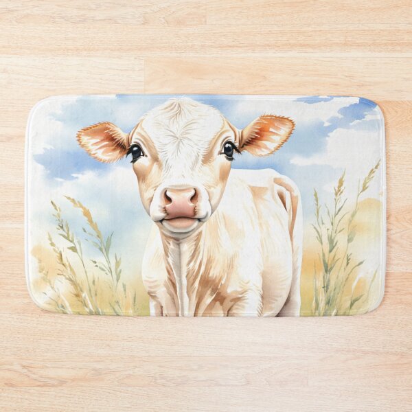 Item preview, Cute Watercolor Calf in Meadow Grass designed and sold by Hackl20.