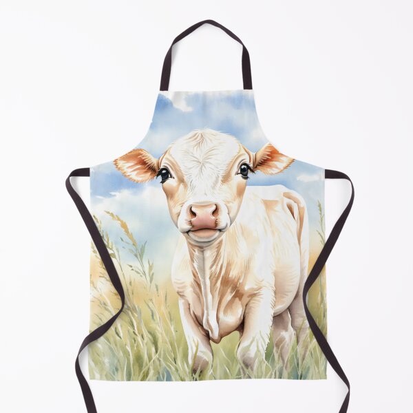 Item preview, Cute Watercolor Calf in Meadow Grass designed and sold by Hackl20.