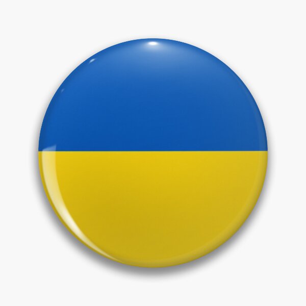 Item preview, Ukraine Flag Oval – Blue & Yellow Minimalist Country Emblem designed and sold by The Digital Compass.