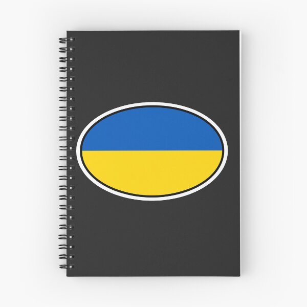 Item preview, Ukraine Flag Oval – Blue & Yellow Minimalist Country Emblem designed and sold by The Digital Compass.