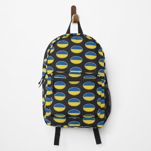 Item preview, Ukraine Flag Oval – Blue & Yellow Minimalist Country Emblem designed and sold by The Digital Compass.