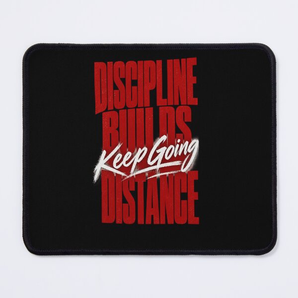 Item preview, Discipline Builds Distance Keep Going Motivational Typography Design designed and sold by @SHINTOSARTSTORE.