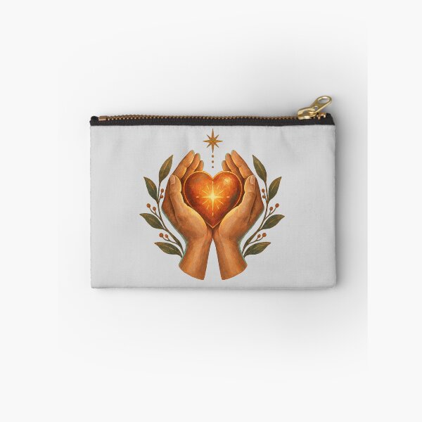 Item preview, Hands Protecting a Glowing Heart and Star designed and sold by hattie's.