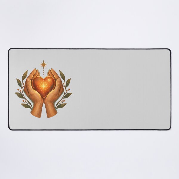 Item preview, Hands Protecting a Glowing Heart and Star designed and sold by hattie's.