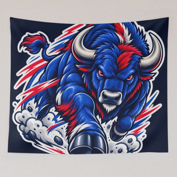 Item preview, Let’s Go Buffalo – Charging Blue Buffalo designed and sold by Kikostas.