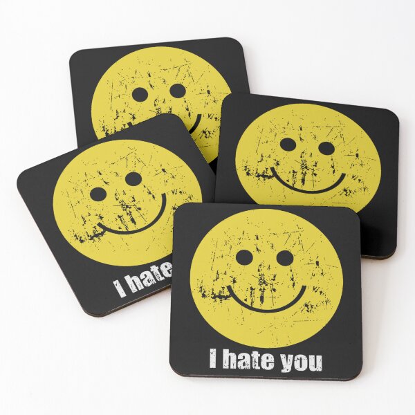 Item preview, I Hate You, I Hate You Smiling Face, Funny Sarcastic  designed and sold by philtrezzoni.