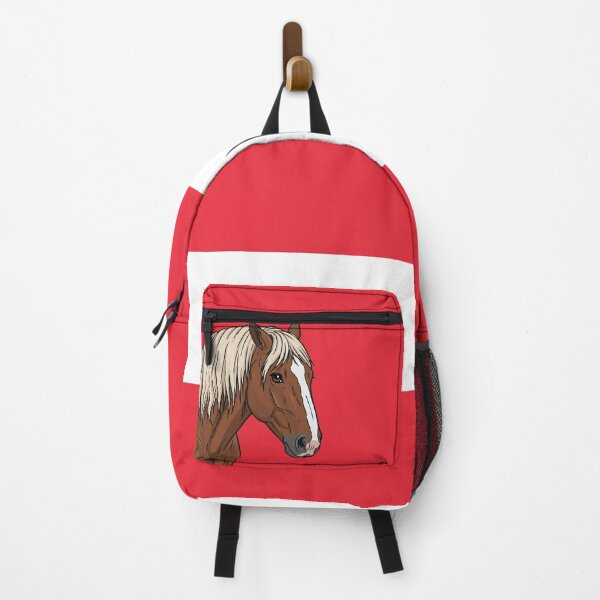 Item preview, The head of the Abtenauer horse in front of the Austrian flag designed and sold by Cheval-de-coeur.