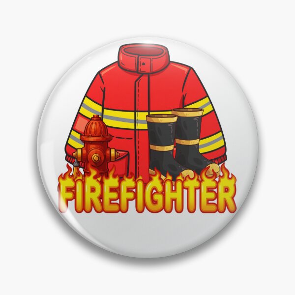 Item preview, Firefighter Captain uniform and fire hydrant designed and sold by Rynasvz.