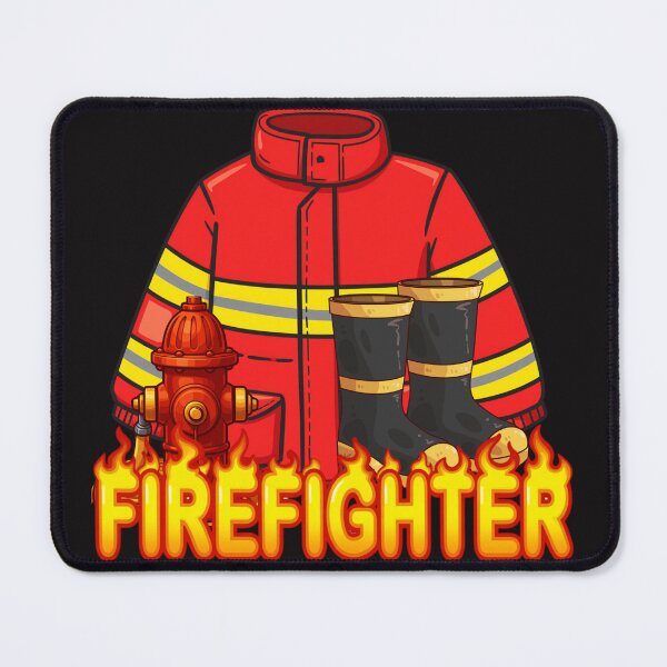 Item preview, Firefighter Captain uniform and fire hydrant designed and sold by Rynasvz.