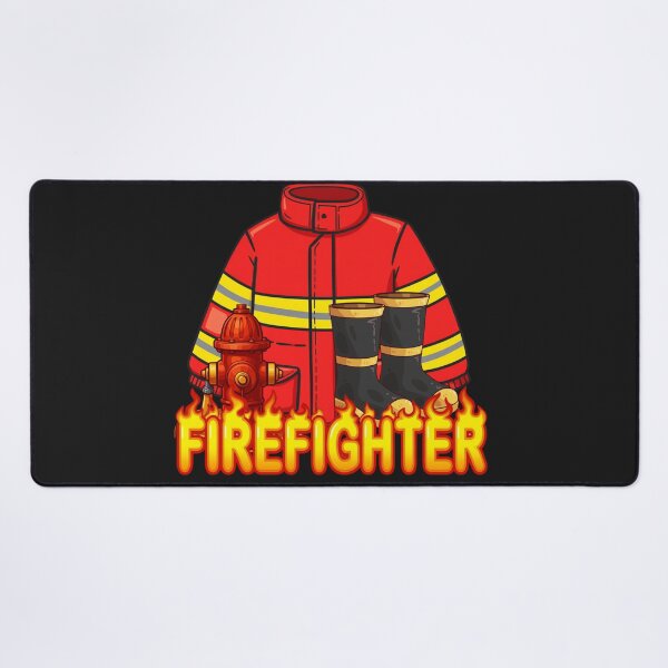 Item preview, Firefighter Captain uniform and fire hydrant designed and sold by Rynasvz.