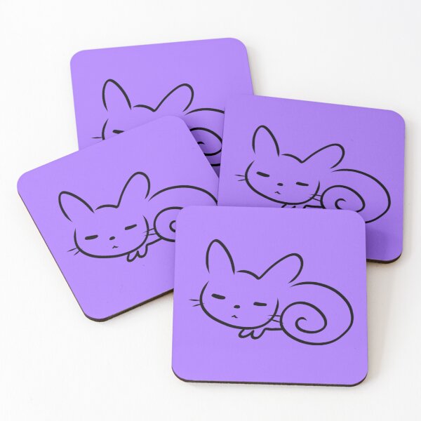 Item preview, Cute squirrel sleeping illustration Purple  designed and sold by thistleberry.