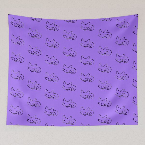 Item preview, Cute squirrel sleeping illustration Purple  designed and sold by thistleberry.