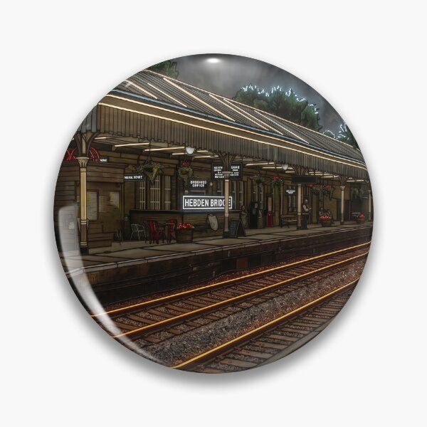 Item preview, Hebden Bridge Railway Station Vintage Neon designed and sold by ArtworkNorth.