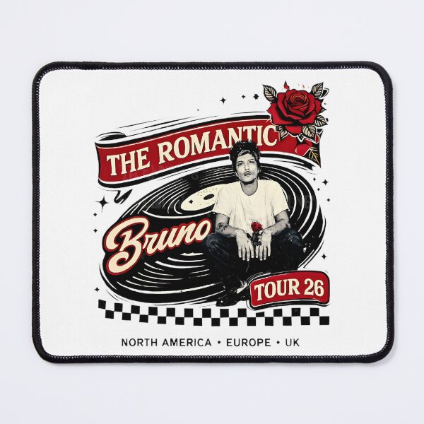Item preview, Bruno Mars Inspired Romantic Tour Design for Music Lovers designed and sold by Barhooom.