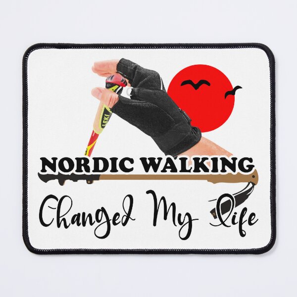 Item preview, Nordic Walking Changed My Life - Funny Nordic Walking Poles T-Shirt – Perfect Gift for Hikers and Outdoor Fitness Lovers designed and sold by PERIferyART.