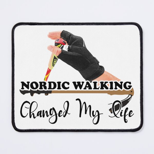 Item preview, Nordic Walking Changed My Life - Funny Nordic Walking Poles T-Shirt – Perfect Gift for Hikers and Outdoor Fitness Lovers designed and sold by PERIferyART.