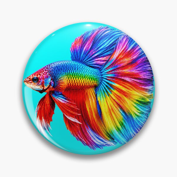 Item preview, Vibrant Rainbow Betta Fish Artwork designed and sold by MagicCrystal.