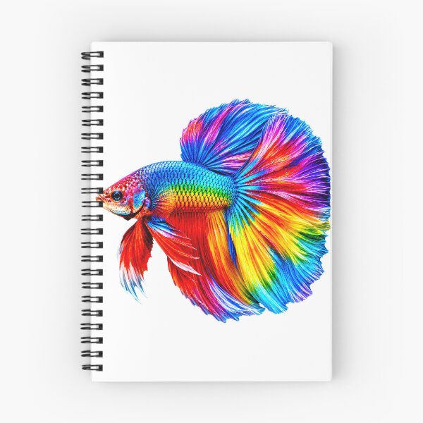 Item preview, Vibrant Rainbow Betta Fish Artwork designed and sold by MagicCrystal.