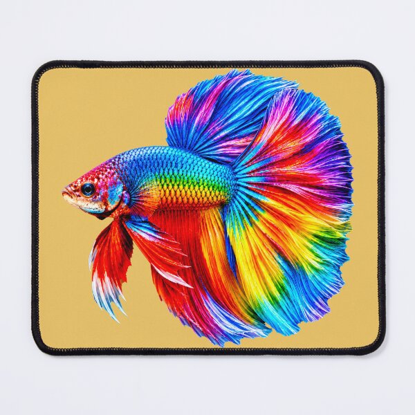 Item preview, Vibrant Rainbow Betta Fish Artwork designed and sold by MagicCrystal.