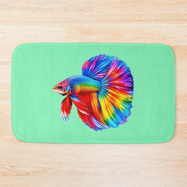 Item preview, Vibrant Rainbow Betta Fish Artwork designed and sold by MagicCrystal.