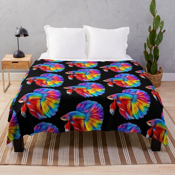 Item preview, Vibrant Rainbow Betta Fish Artwork designed and sold by MagicCrystal.