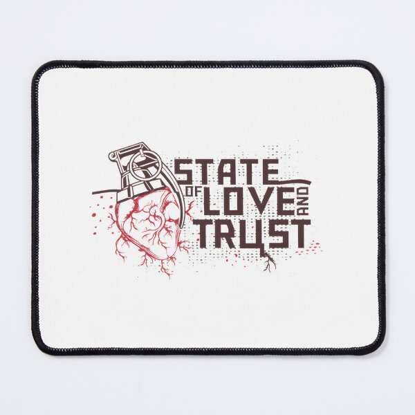 Item preview, State of Love and Trust Inspirational Quote Design designed and sold by Karamallah.