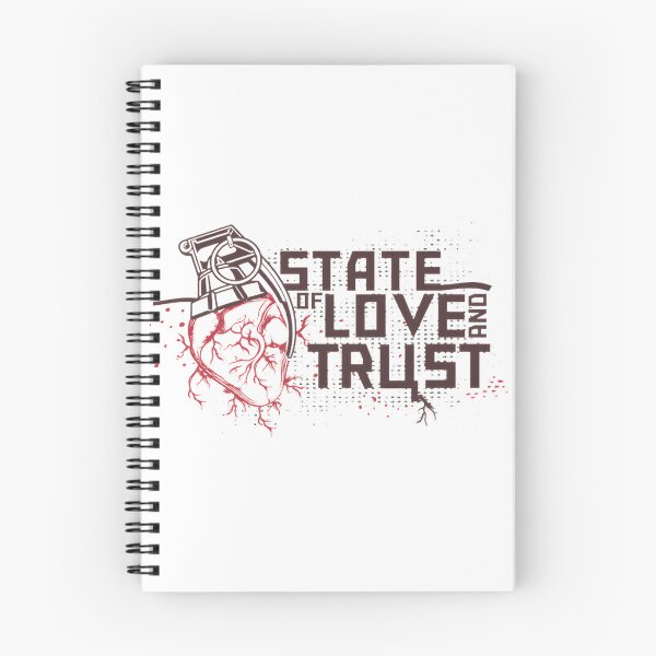 Item preview, State of Love and Trust Inspirational Quote Design designed and sold by Karamallah.
