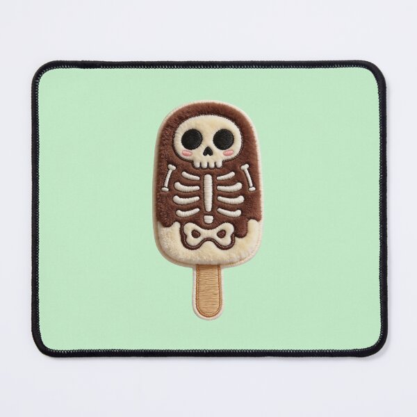 Item preview, Spooky Kawaii Popsicle - Creepy Cute Skeleton Ice Cream Patch Style designed and sold by thelexiverse.